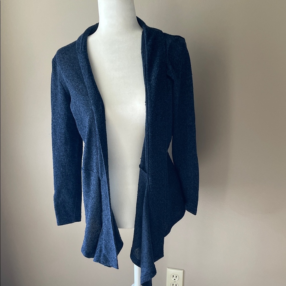 Jones New York Sport Women's Navy Open Front Cardigan size small